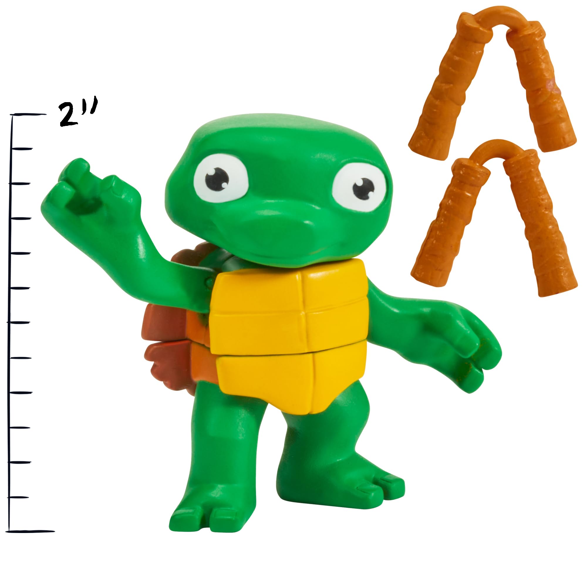 TMNT Mutant Mayhem movie packaging for display and collectability.
