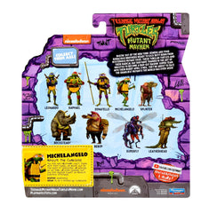 TMNT Mutant Mayhem packaging artwork highlighting branding