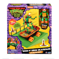 TMNT Mutant Mayhem packaging cutouts image, invites custom skatepark creativity.