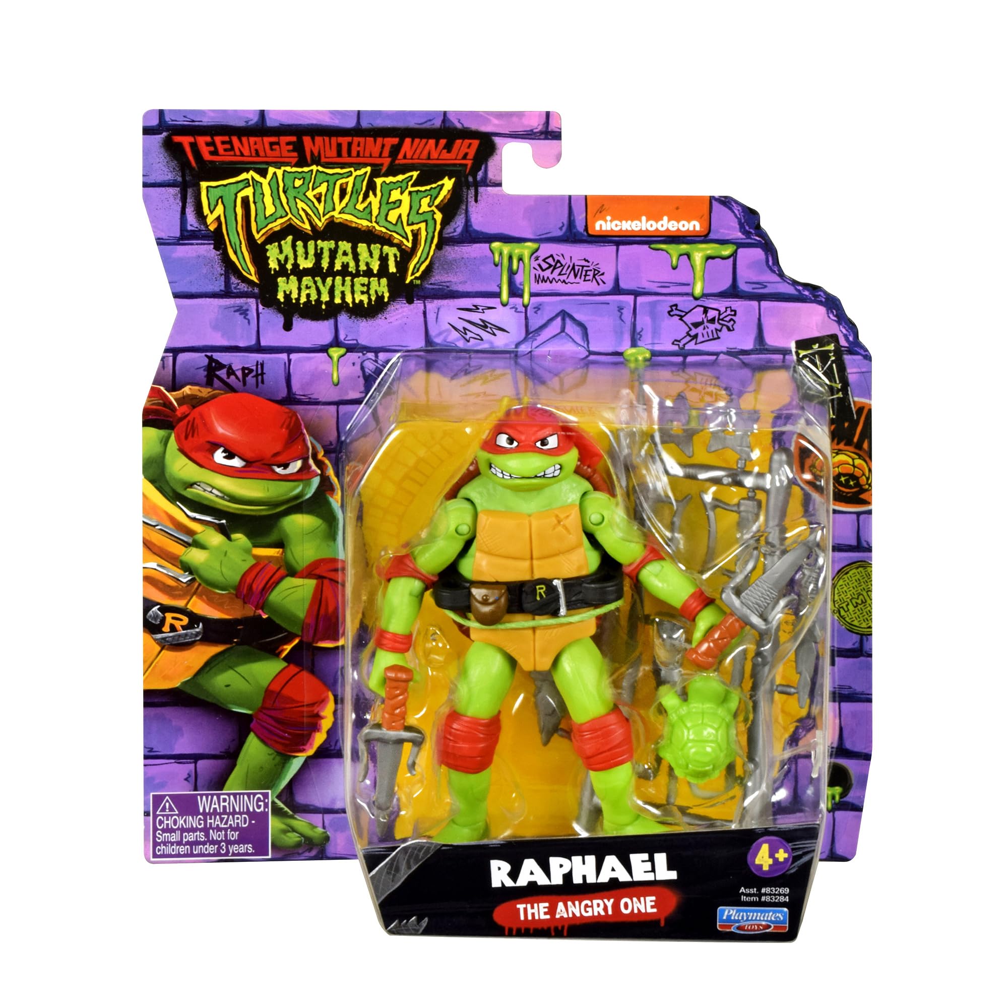 TMNT Mutant Mayhem packaging enhances shelf appeal.