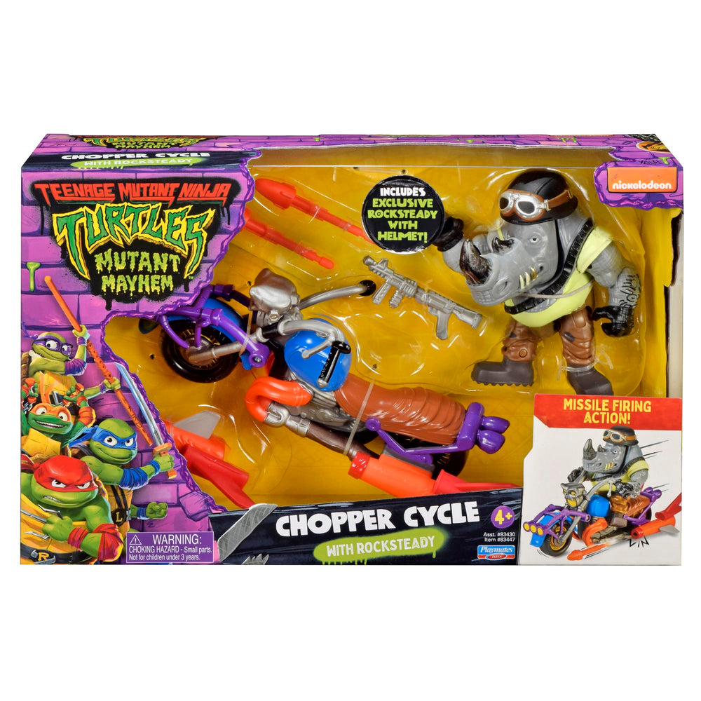 TMNT Mutant Mayhem twin missile launchers for dramatic action moments