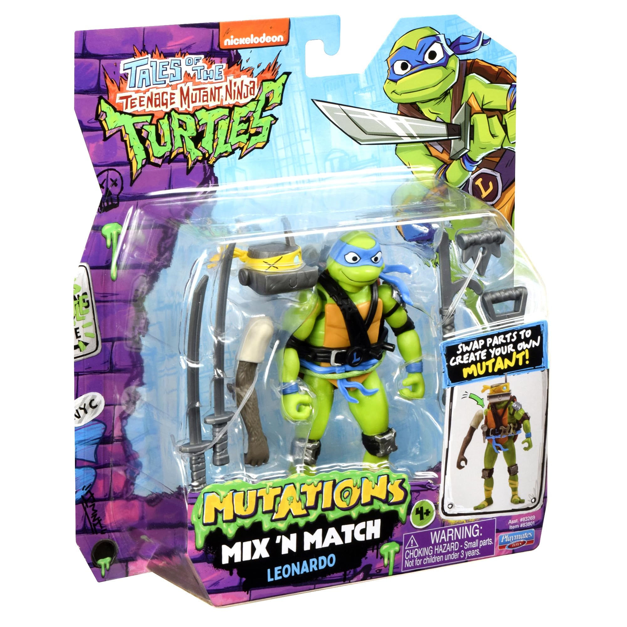 TMNT Mutations Mix & Match custom mutant creation possibilities for creative play