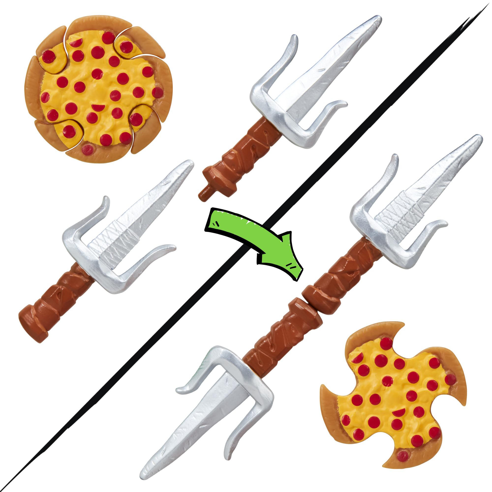 TMNT Raphael accessories set offers mutating play possibilities with each piece.