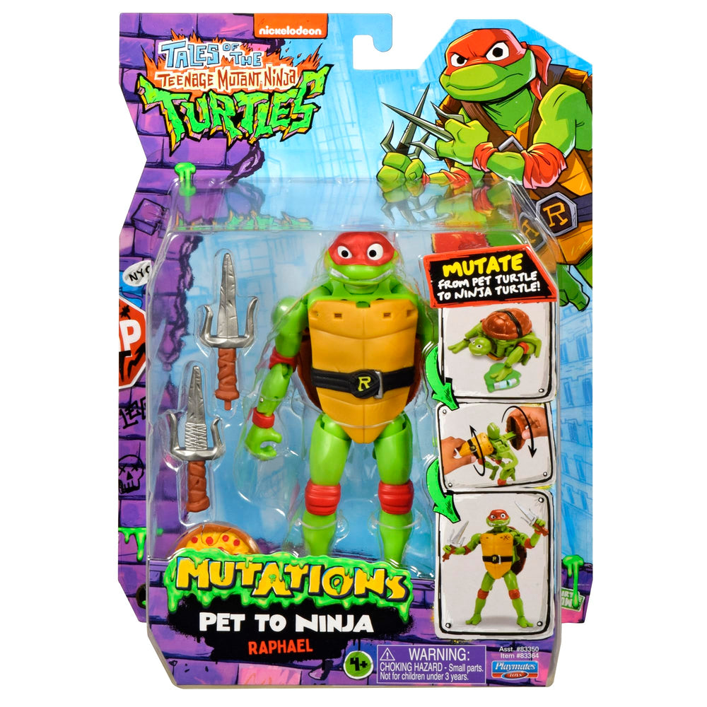 TMNT Raphael ninja collectible packaging showcases presentation and gift-ready appeal.