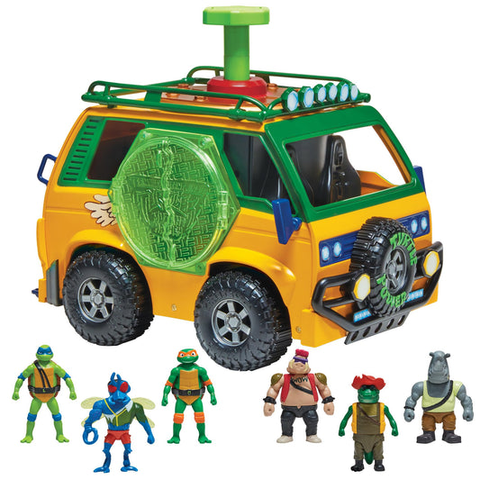 TMNT Mutation Station van front view for imaginative action and storytelling.