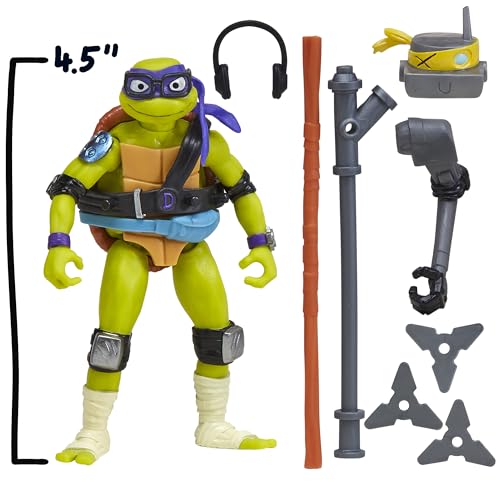 TMNT Mutations Donatello iconic weapons included for authentic action play