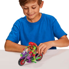 TMNT cycle accessories include twin sai and missiles for front launcher