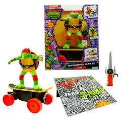 TMNT Raphael Cowabunga RC Skateboard in vivid movie-inspired styling for kids' play