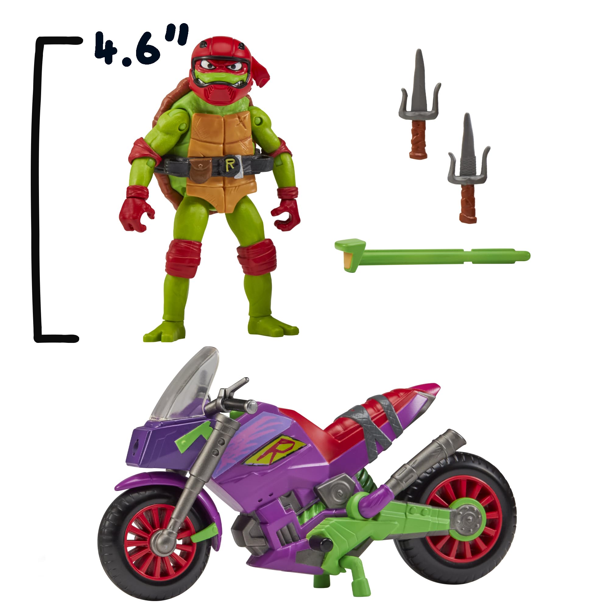 TMNT exclusive Raphael figure with red mask for display and action