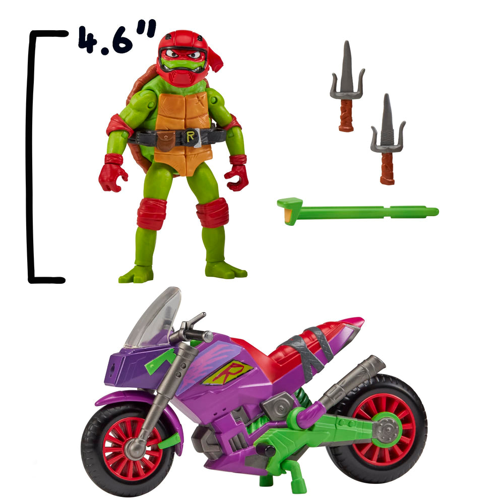 TMNT exclusive Raphael figure with red mask for display and action