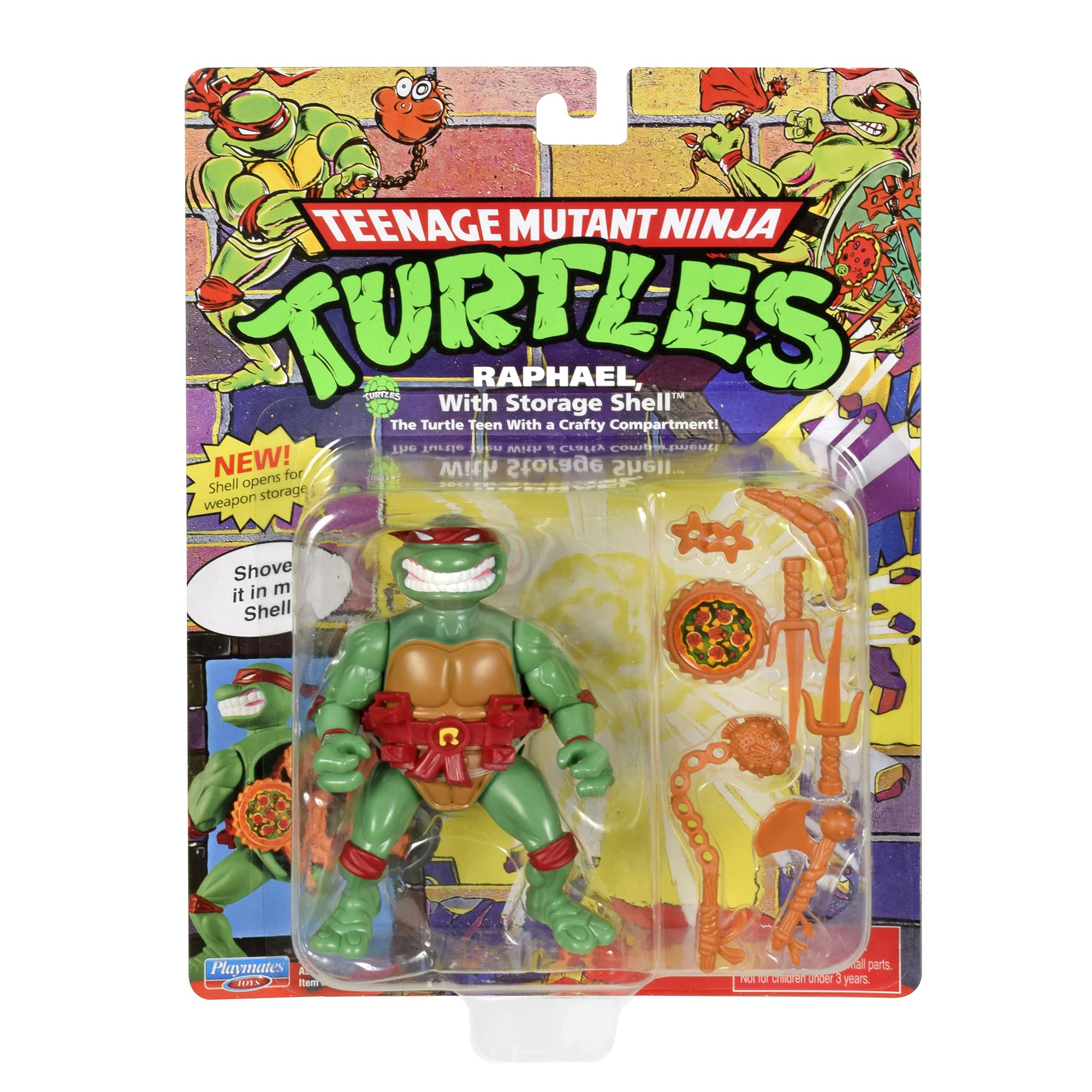 TMNT Raphael figure pose-action captures dynamic movement for imaginative play sessions.