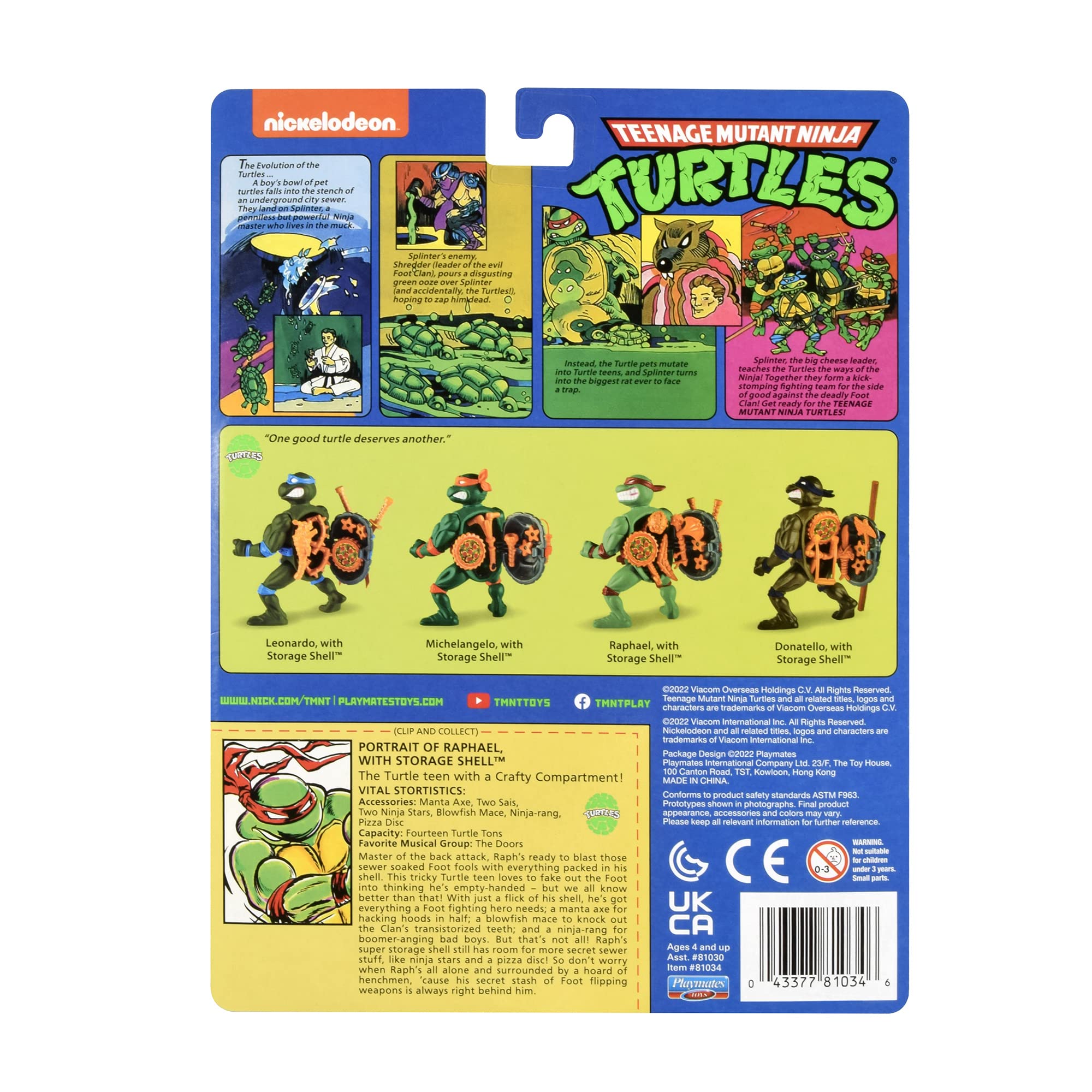 TMNT Raphael Playmates logo shot reinforces brand trust for collectors and gift seekers.