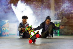 Compact and portable TMNT RC skateboard ready for travel and play