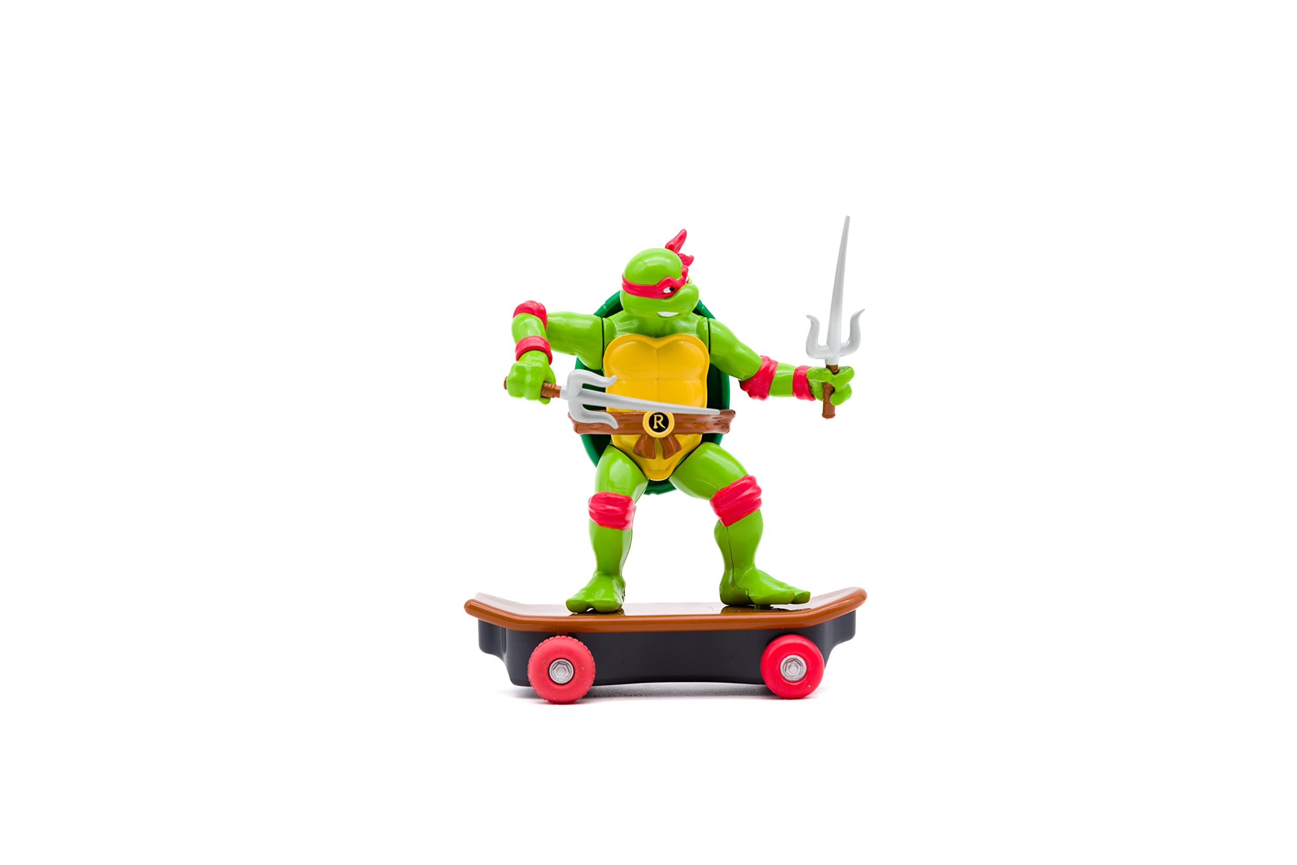 TMNT Raphael Sewer Shredders figure with twin sai for action play and collectibility.