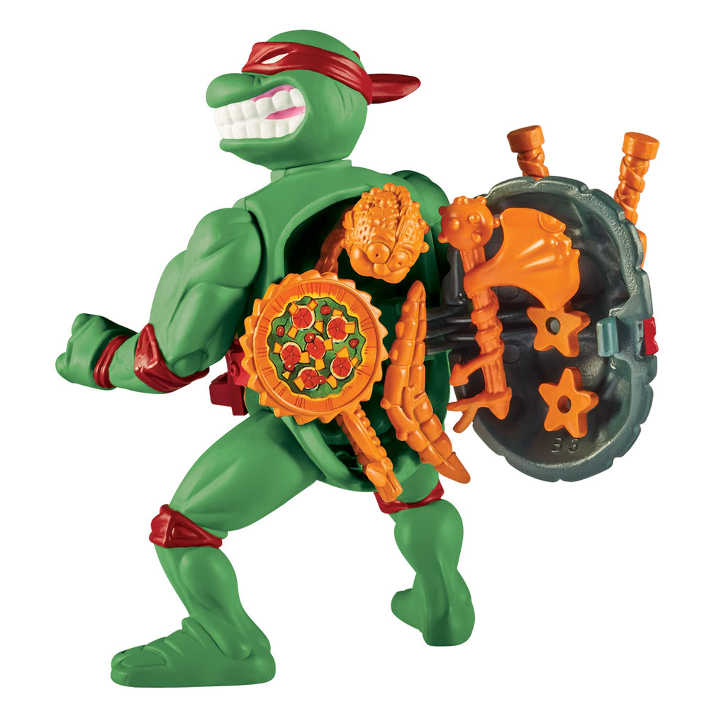 TMNT Raphael storage shell front view shows compact, action-ready design for display and play.