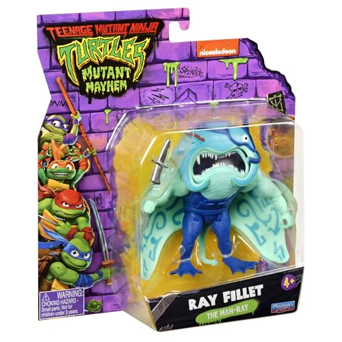 TMNT Ray Fillet figure with 11 articulation points enabling versatile battle poses