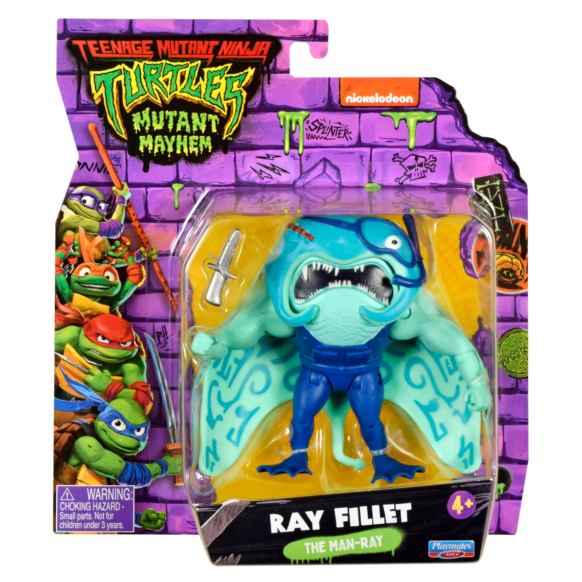 TMNT Ray Fillet action figure in a dynamic pose for display and imaginative play