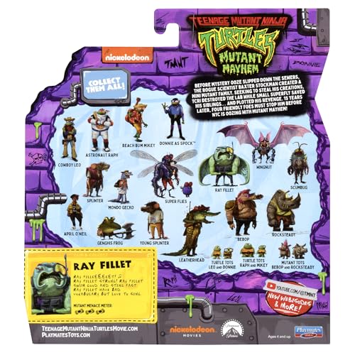TMNT Ray Fillet with hunting knife accessory for authentic poseable play