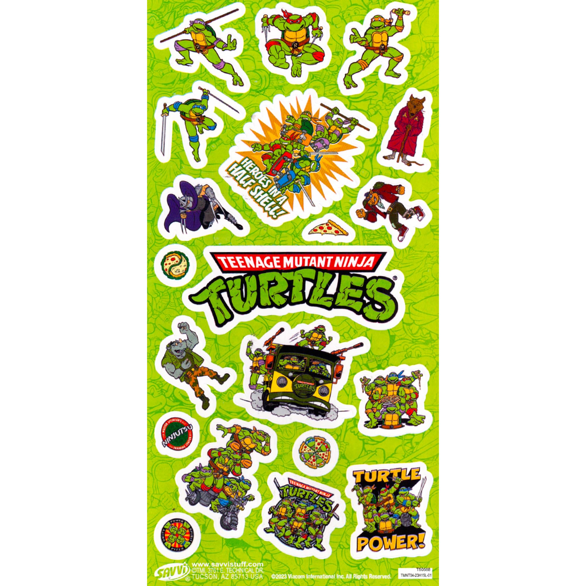TMNT Rex-Man door hanger and tattoos included for extra fun