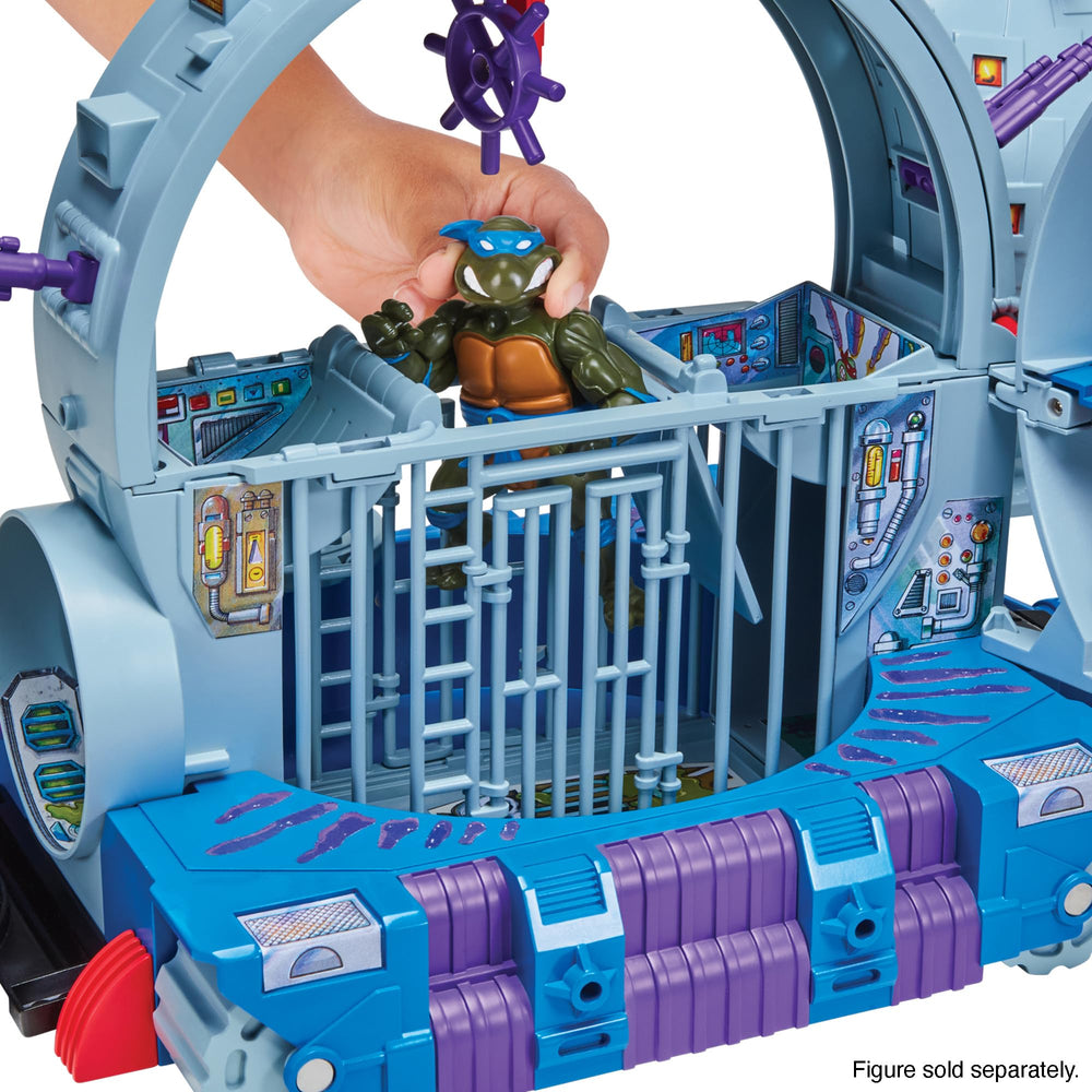 TMNT Technodrome playset EyeSpy radar view enhances surveillance-style play