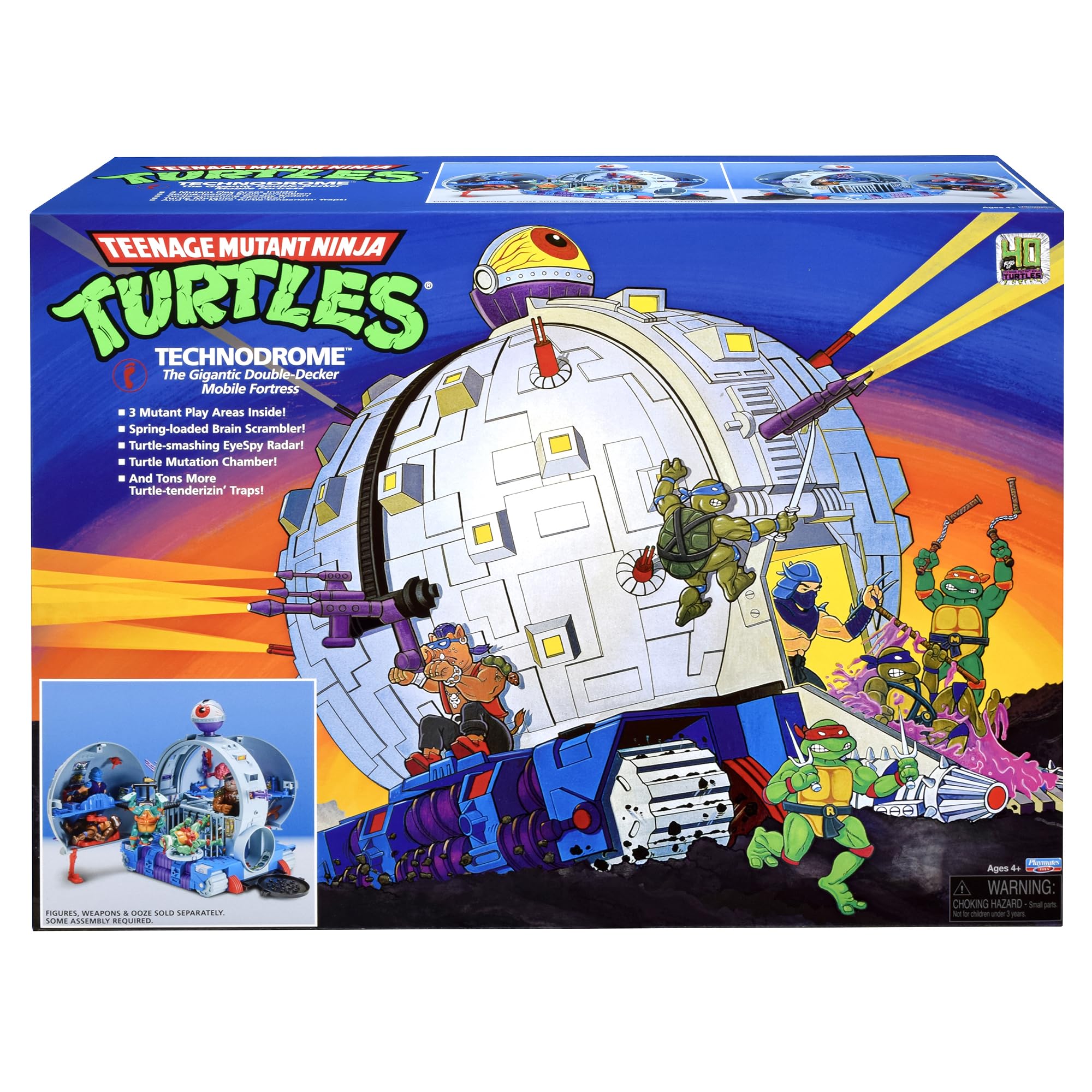 TMNT Technodrome playset mutant jail cell for capture scenarios