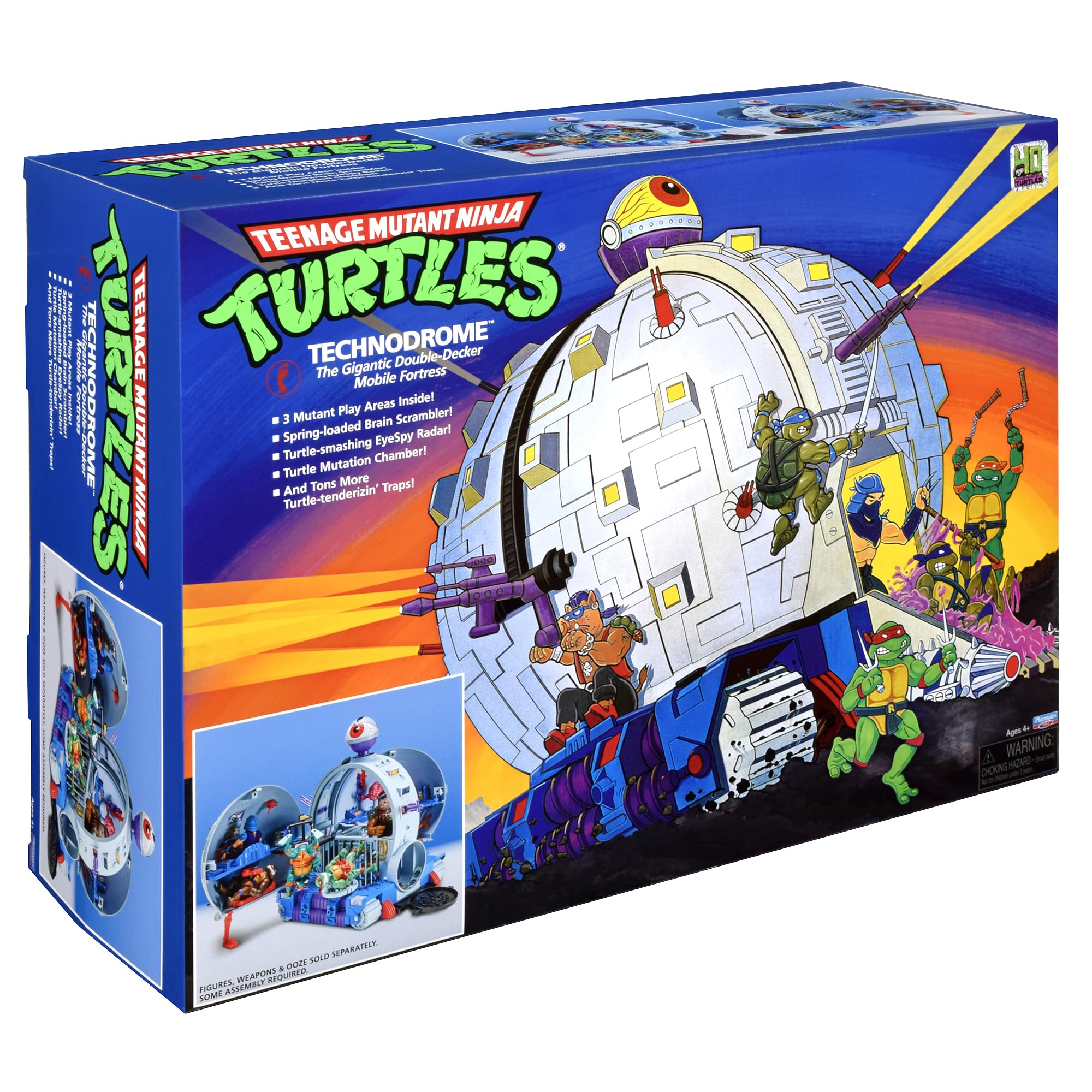 TMNT Technodrome playset weapons storage for arsenal-ready battles