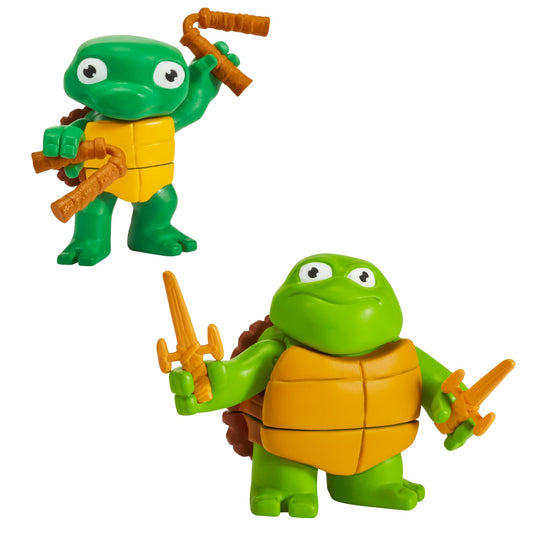 TMNT Turtle Tot Raphael 3-5in figure ideal for dynamic poses and display.