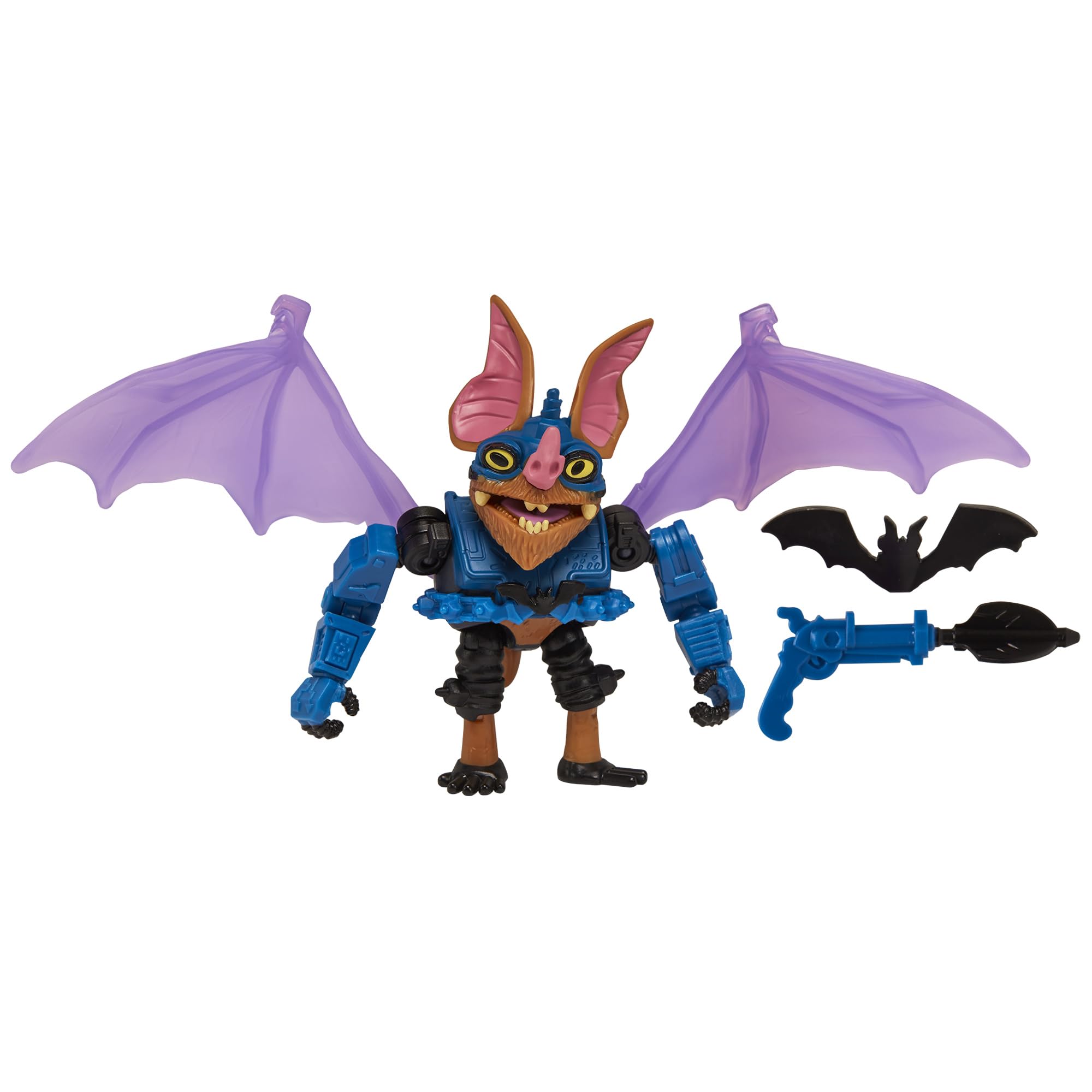 TMNT Wingnut 4-inch accessories include a removable gear set for play scenarios.