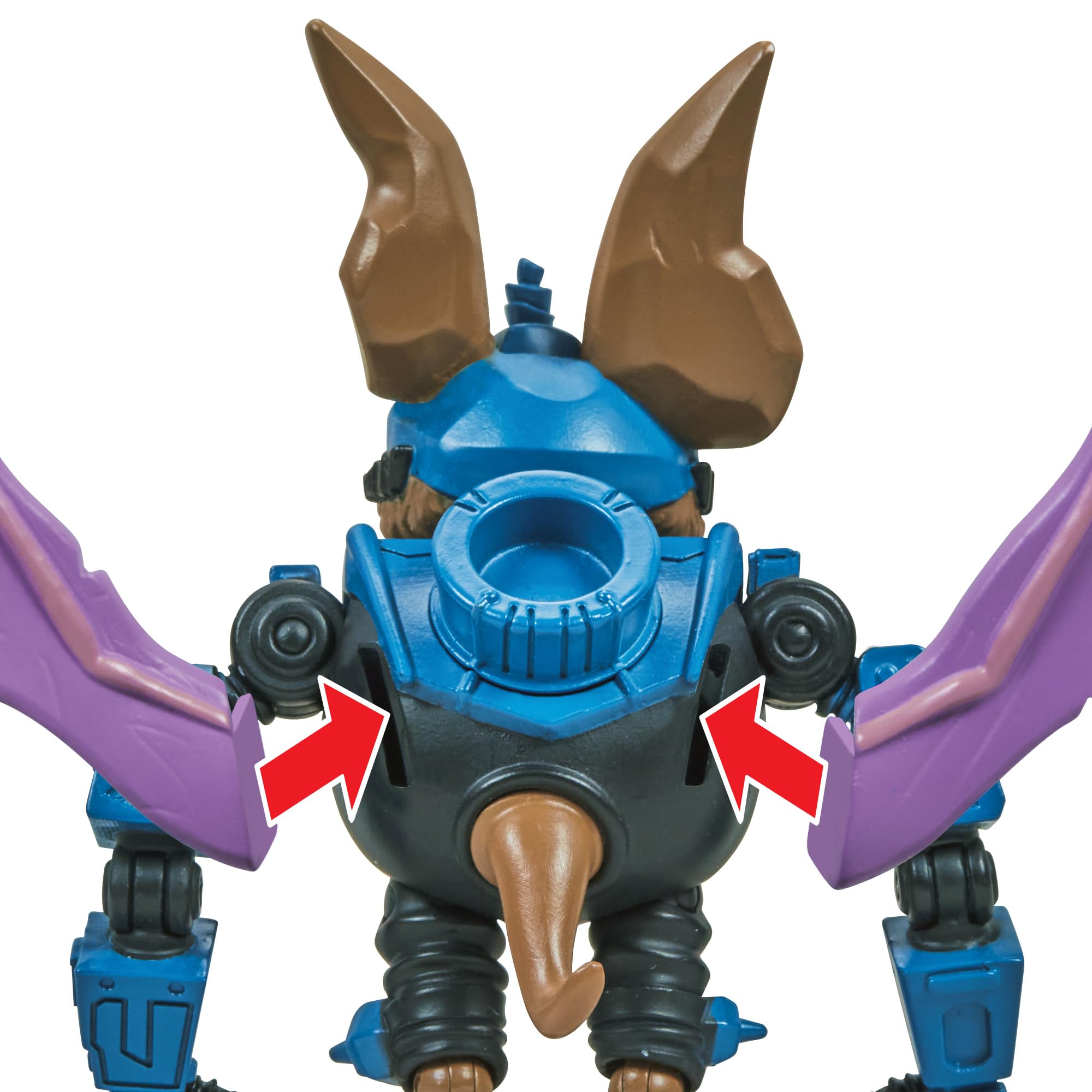 TMNT Wingnut 4-inch card art packaging showcases the character in action.
