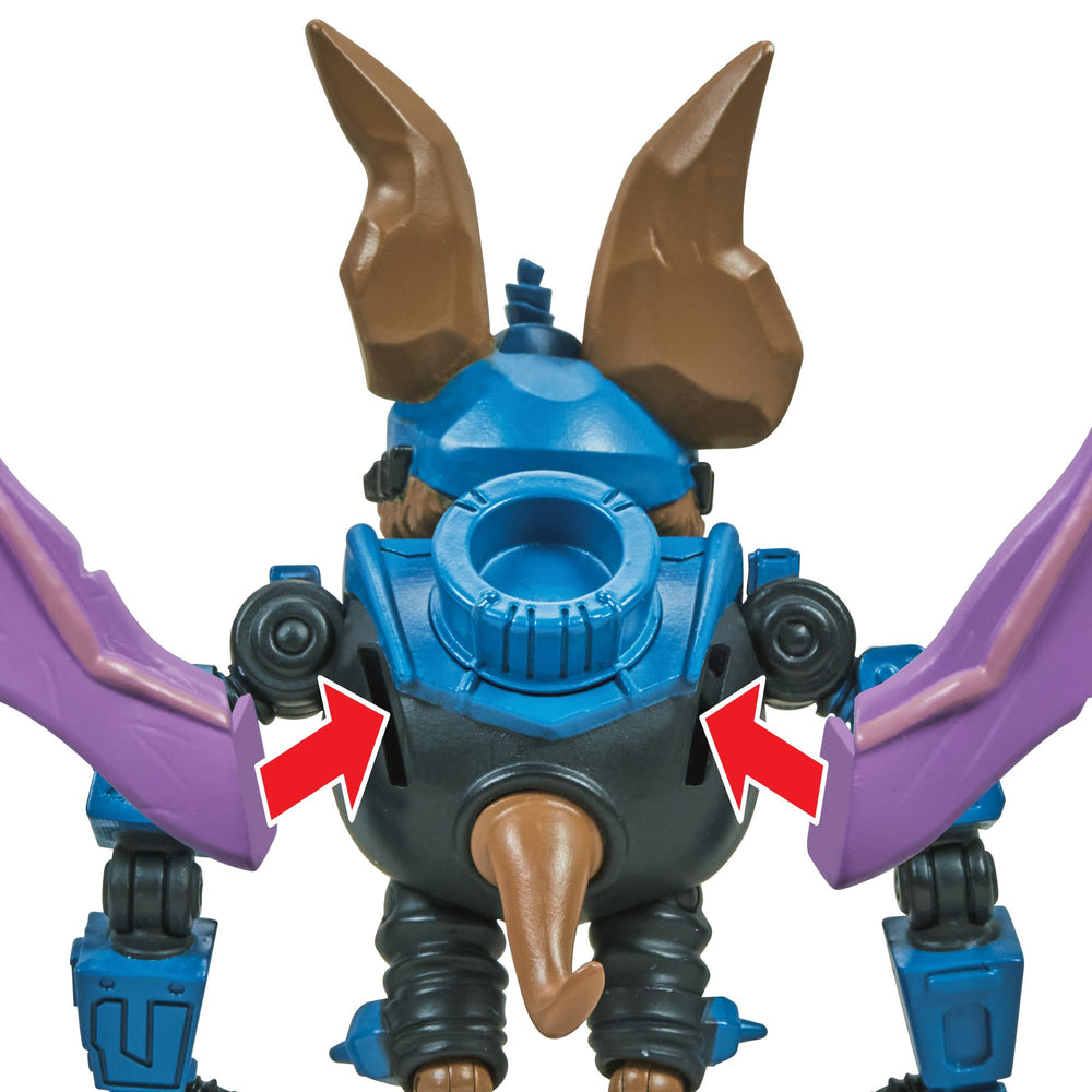 TMNT Wingnut 4-inch card art packaging showcases the character in action.