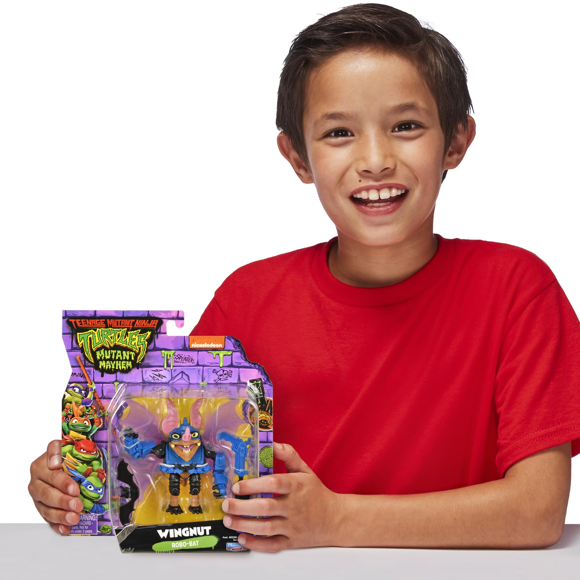 TMNT Wingnut 4-inch detailed texture enhances display realism for fans.