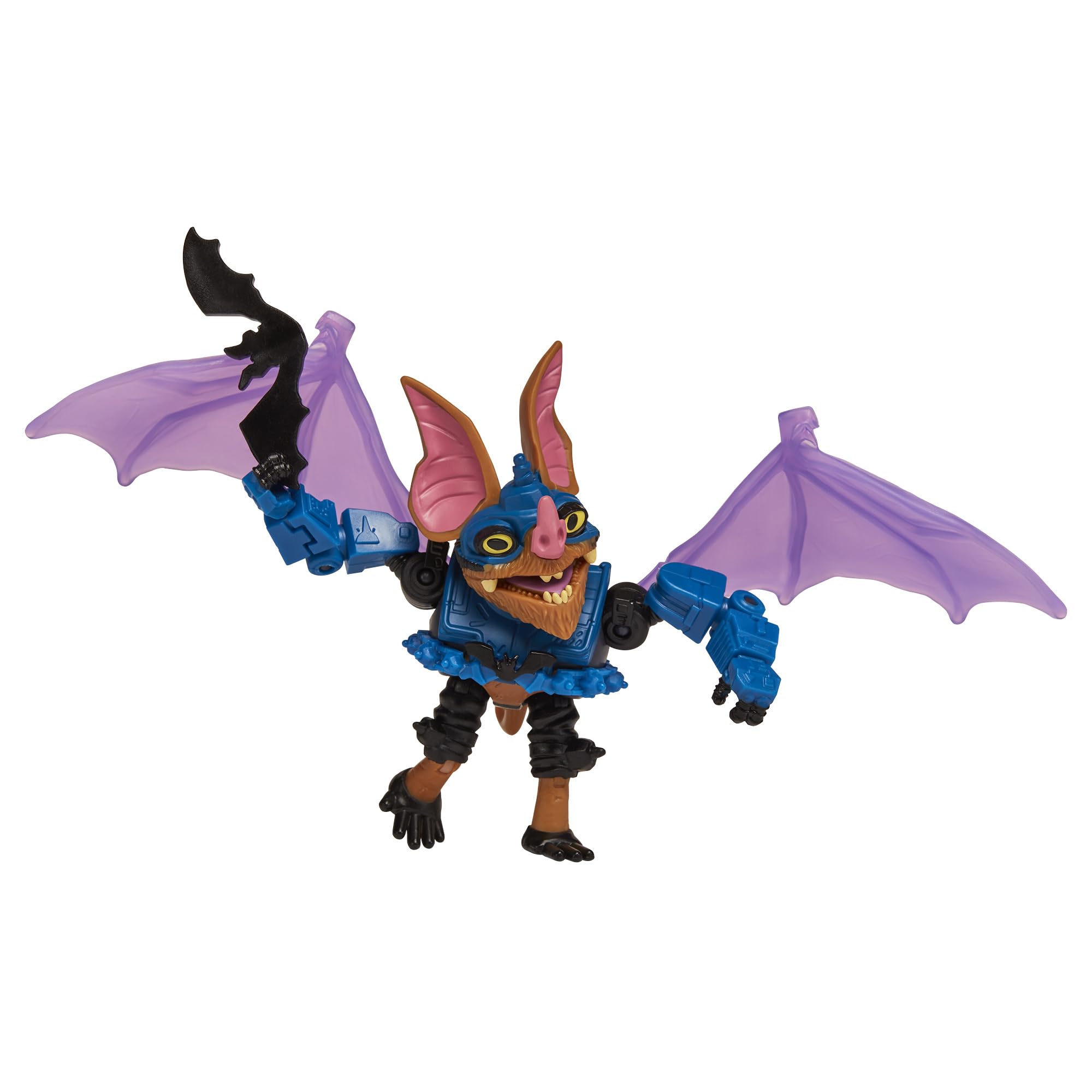 TMNT Wingnut 4-inch dimensions help plan display space on shelf.