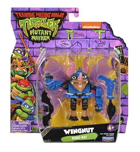 TMNT Wingnut 4-inch side view shows character profile for dynamic storytelling.