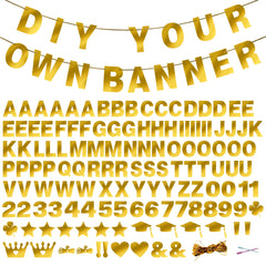 TMTECHJS 131-piece banner set unfolded for quick DIY decoration.
