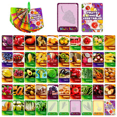 TNCDJKPA 45Pcs fruits and vegetables cards, quick recognition