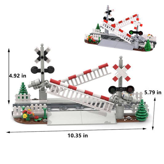 TNDCKP railroad crossing traffic light accessory enhances realistic play scenarios.