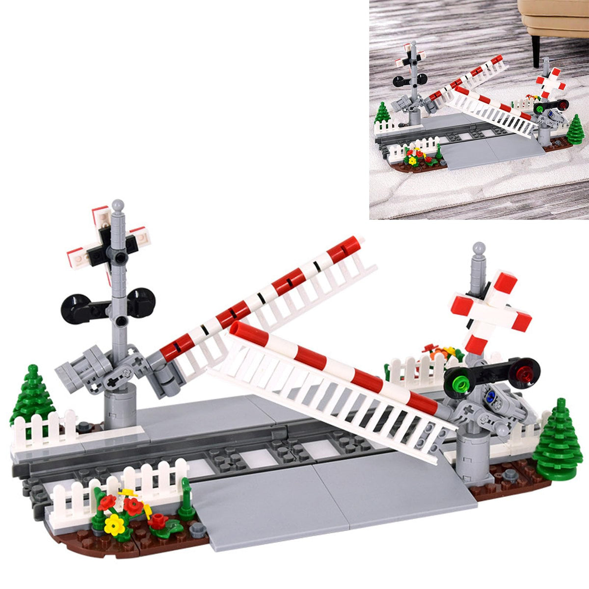TNDCKP Train Tracks Building Block Set 02 for versatile city layouts and cross-brand play.