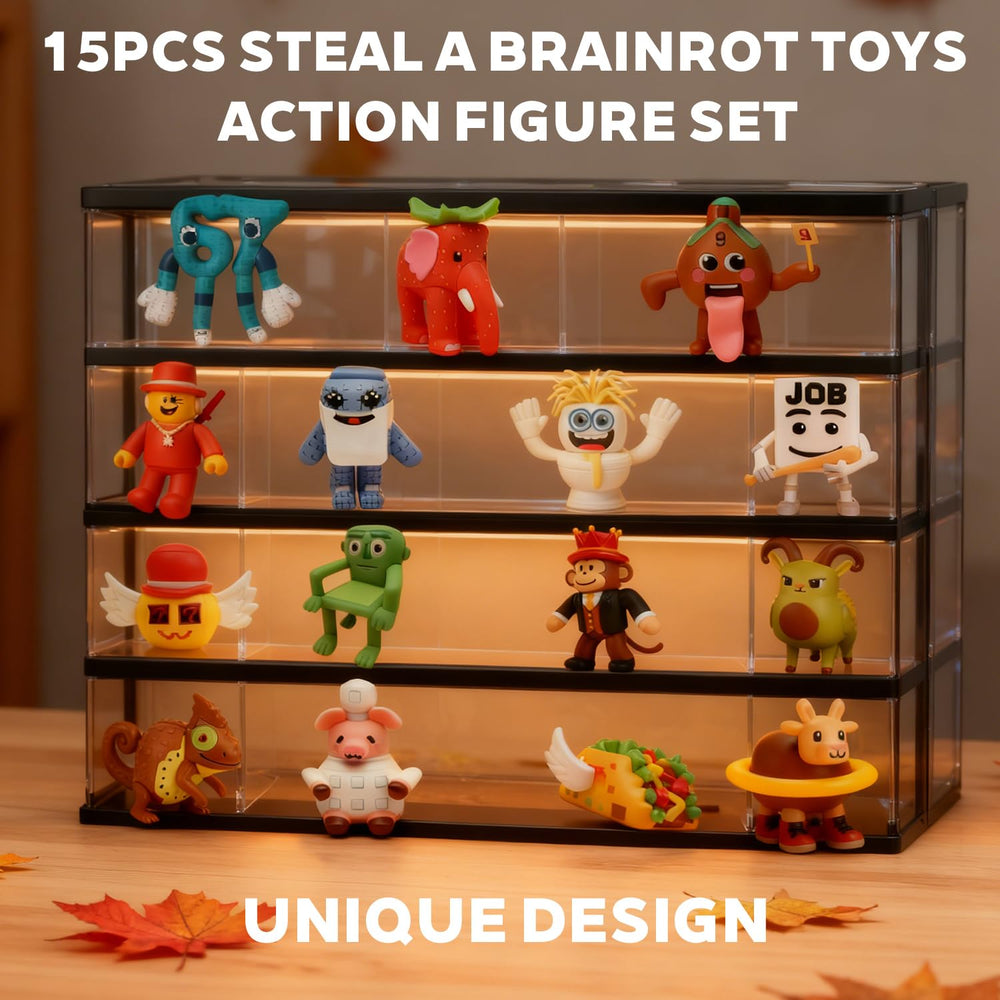 TNHINA brainrot figures A15 close-up highlights high-quality materials and vibrant colors.