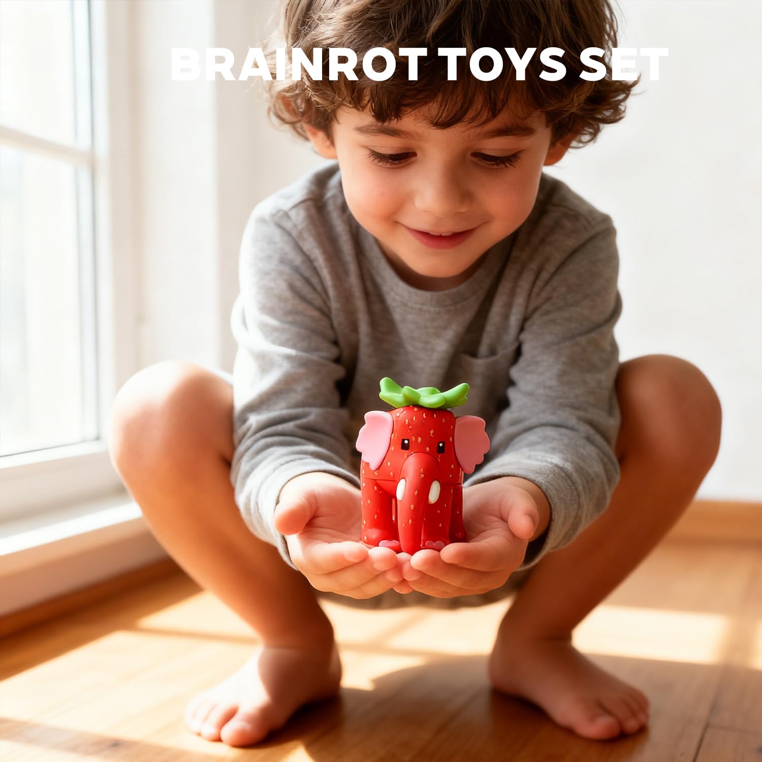 TNHINA brainrot figures A15 shelf display enhances room character and conversation.