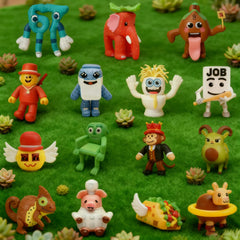 TNHINA meme characters A15 desk decor adds playful mood to any space.