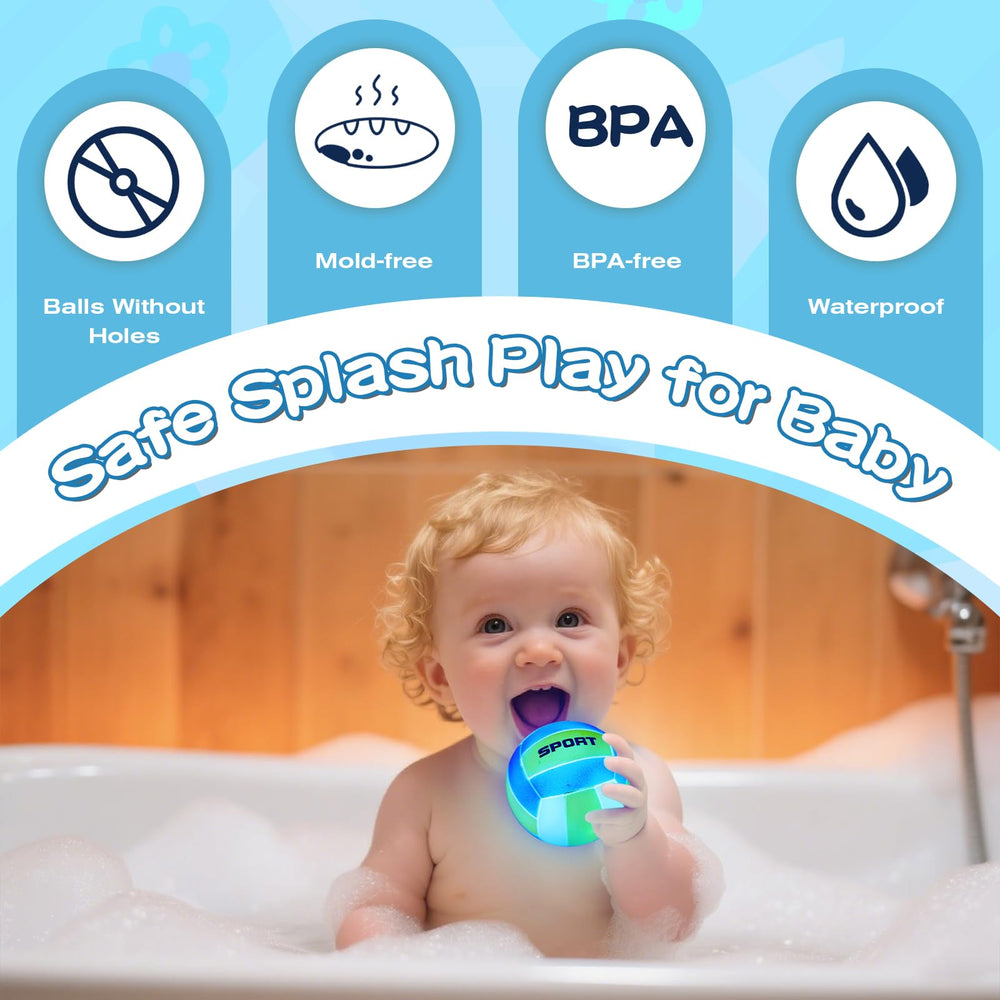TNOIE baby-safe hoop toy with smooth edges for gentle bath contact.