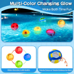 TNOIE glow-in-bath toys make versatile gifts for toddlers in tubs or pools.