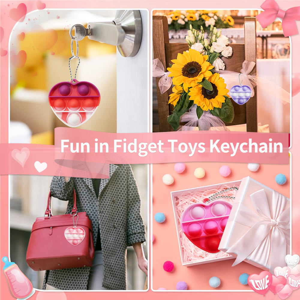 TOANWOD mini pop keychain close-up highlights silicone texture for tactile engagement.