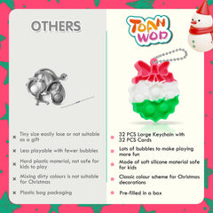 TOANWOD safe silicone pop fidget toy for durable, non-toxic play.
