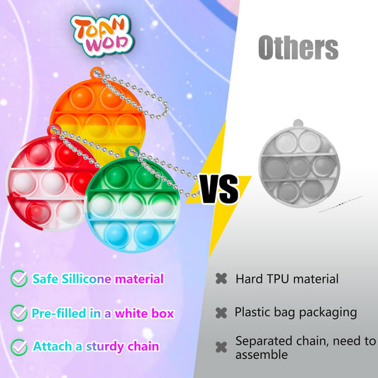 TOANWOD soft silicone fidget toy, BPA-free, offering safe sensory play.