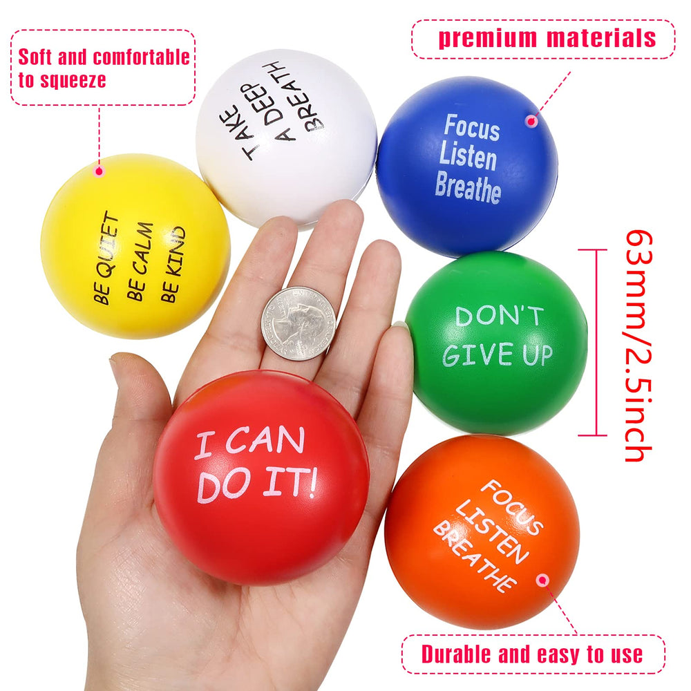 TOAOB orange 2.5-inch stress ball for calm moments at work.