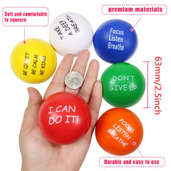 TOAOB orange 2.5-inch stress ball for calm moments at work.
