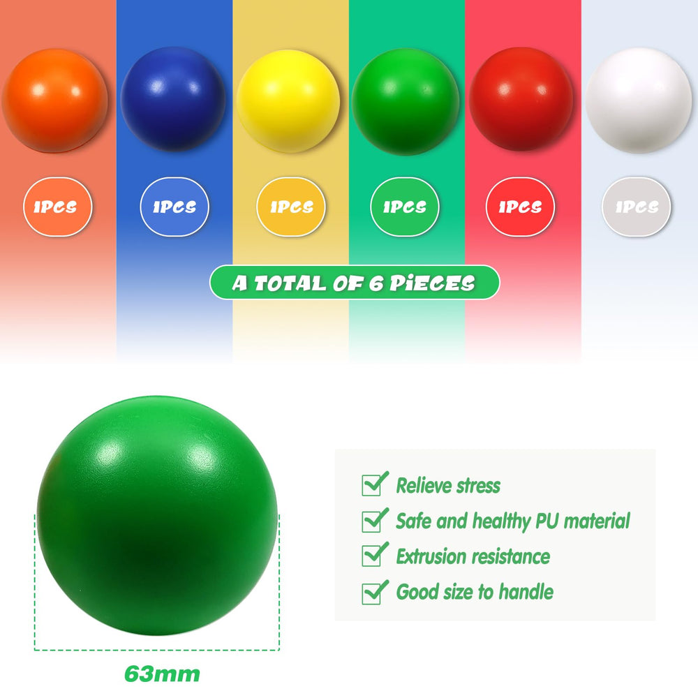 TOAOB stress relief ball orange 2.5-inch for reducing anxiety and improving focus