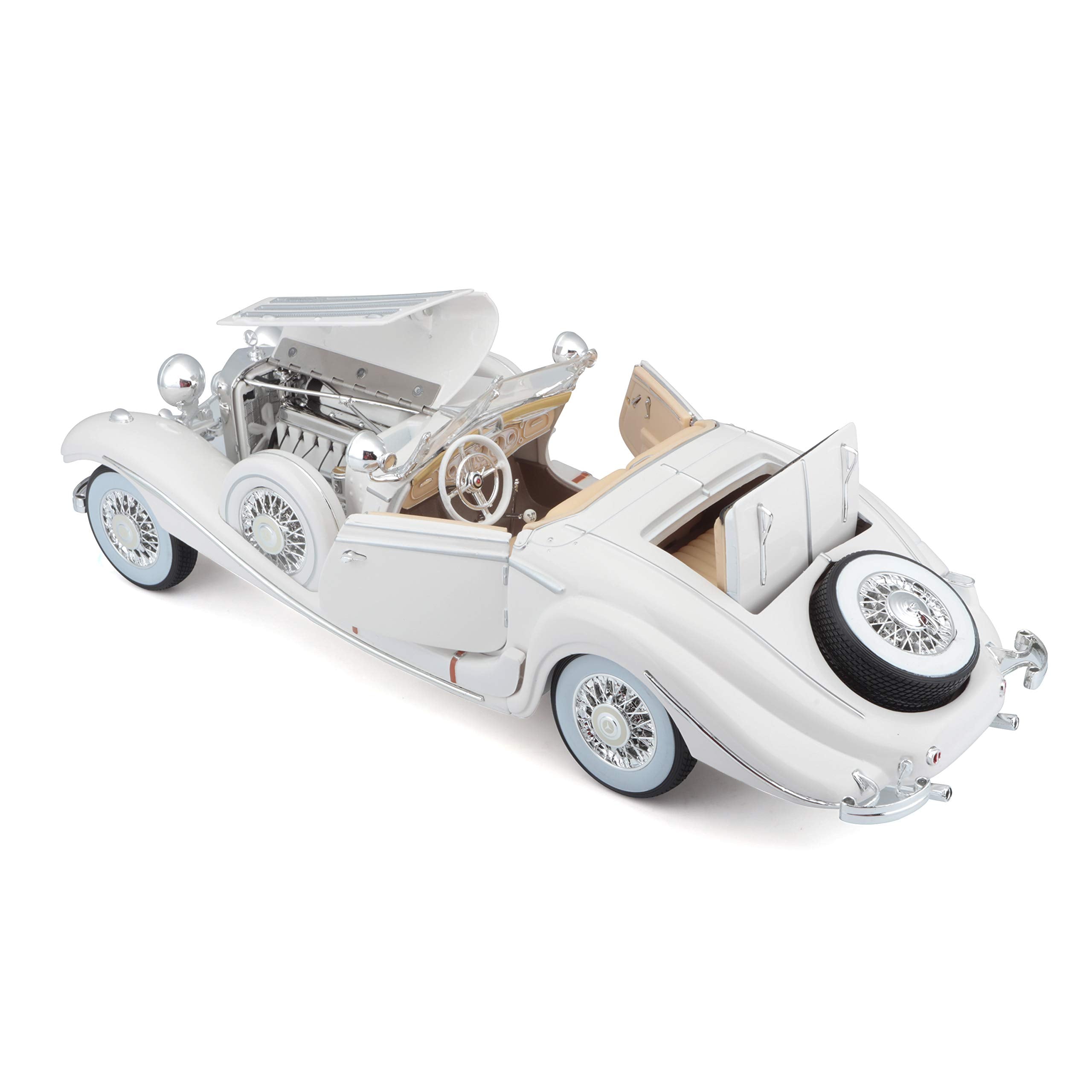 Tobar Maisto 1936 Mercedes-Benz 500K opening door demonstrates authentic accessibility