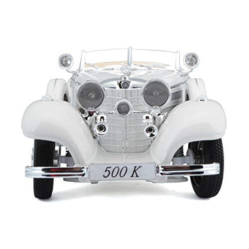 Tobar Maisto 1936 Mercedes-Benz 500K side view highlights elegant silhouette for collectors